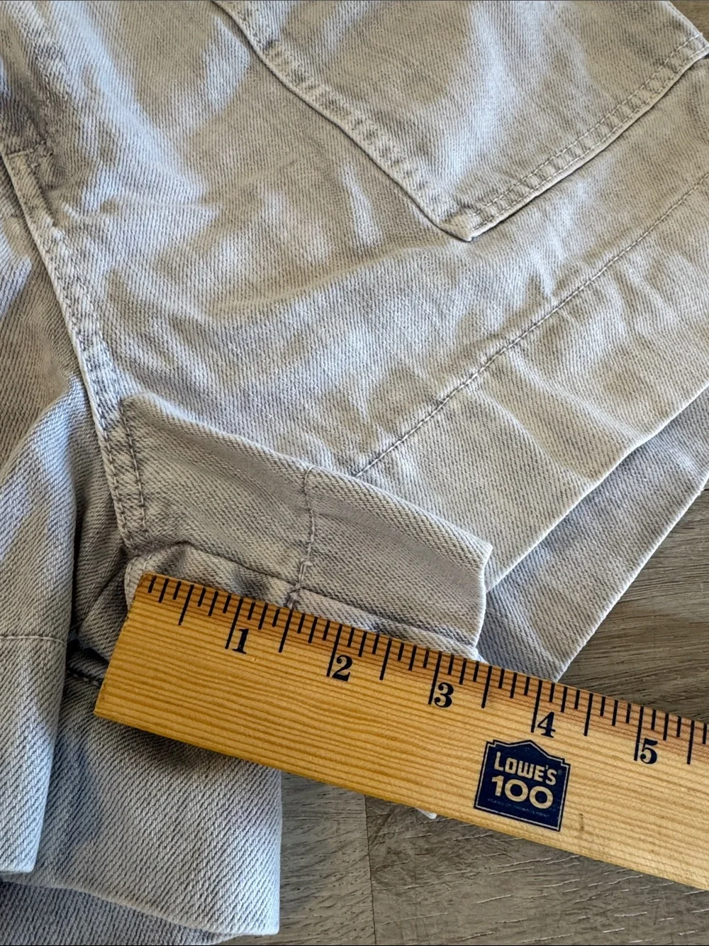Anthropologie Pilcro Ultra High Rise Acid Wash Denim Shorts 26 Slim Boyfriend - Picture 8 of 12